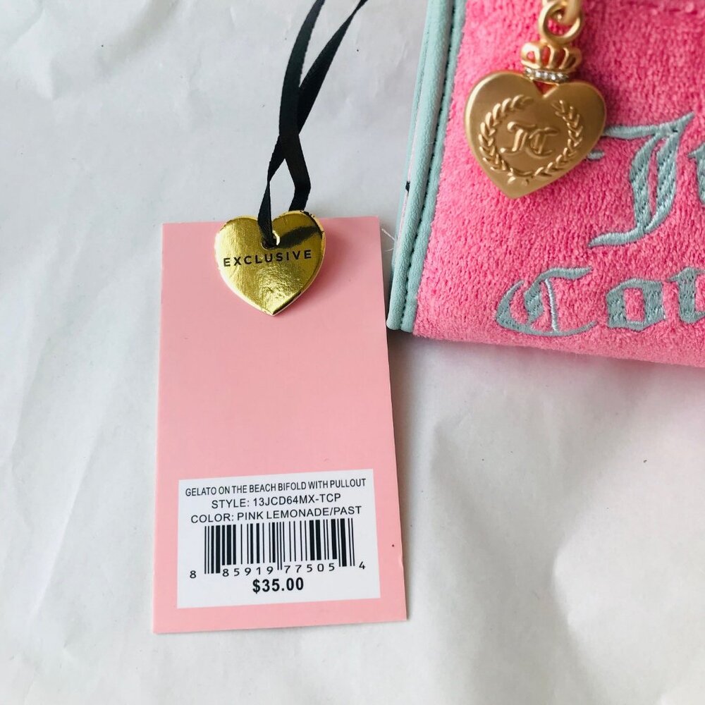 Juicy Couture Pink and Teal Wallet - Picture 7 of 8